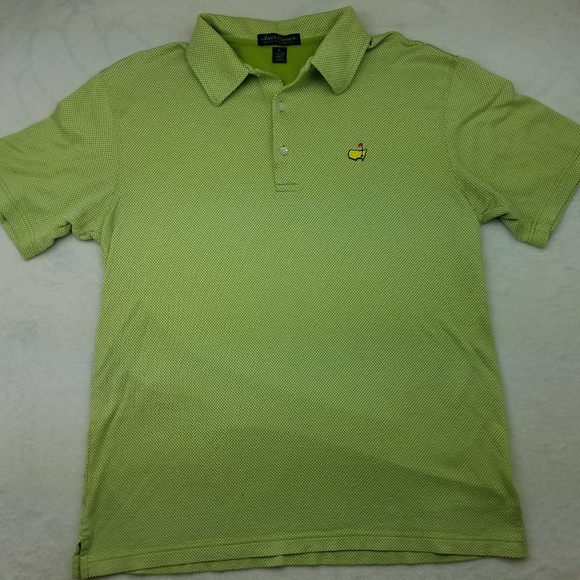 Amen Corner Masters Green Golf Polo Large - Picture 2 of 6